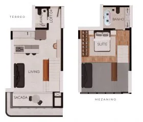 planta Tipo 04 - Loft Duplex